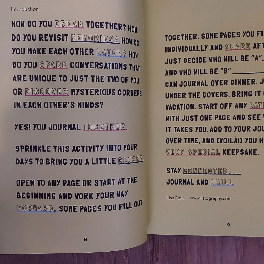 Date Night In A Journal for Couples Spark Conversation And Connection Book Gift